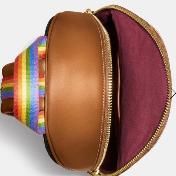 Coach Academy Pack In Rainbow Signature Canvas Bag - Picture 2 of 12
